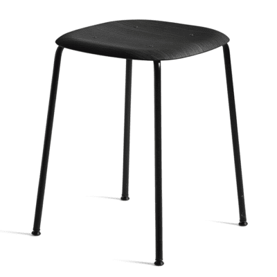 Soft Edge 70 Black Stool by Hay