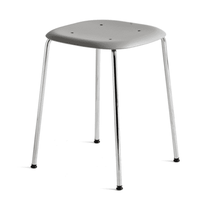 Soft Edge 70 Grey Stool by Hay