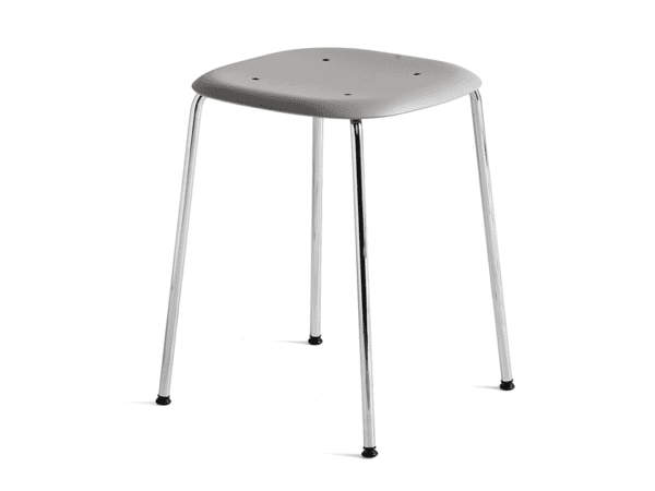 Soft Edge 70 Grey Stool by Hay