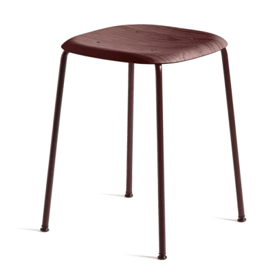 Soft Edge 70 Fall Red Stool by Hay