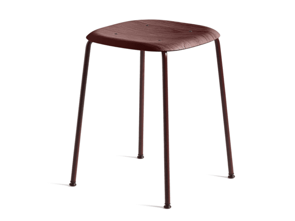 Soft Edge 70 Fall Red Stool by Hay