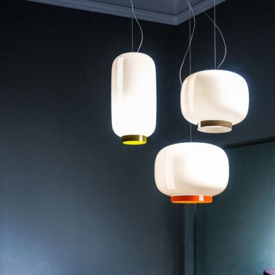 Foscarini Chouchin Reverse Suspension Light in 3 Different Shapes and Colours at Urbansuite