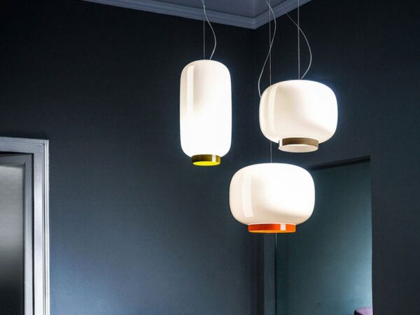 Foscarini Chouchin Reverse Suspension Light in 3 Different Shapes and Colours at Urbansuite