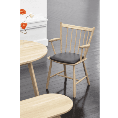 J-Series J42 Chair with Armrests by Hay