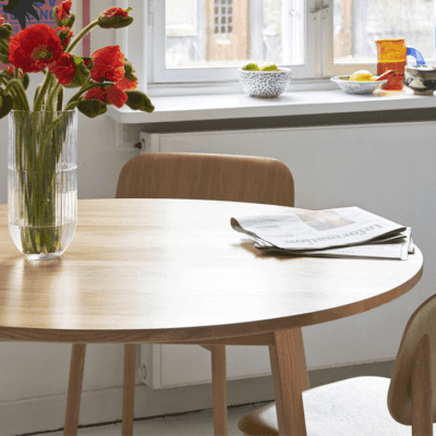 Triangle Obround Leg Table by Hay