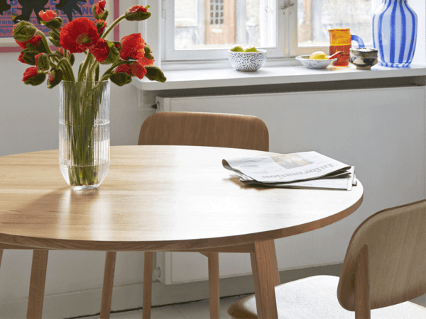 Triangle Obround Leg Table by Hay