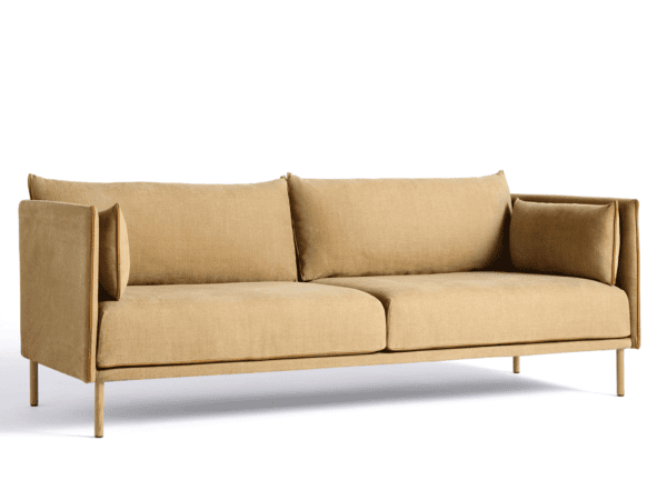 Silhouette 3 Seater Sofa with Wood Legs by Hay