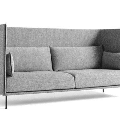 Silhouette 3 Seater Sofa with Wood Legs by Hay