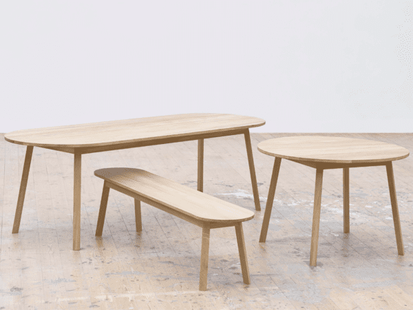 Triangle Obround Leg Table by Hay