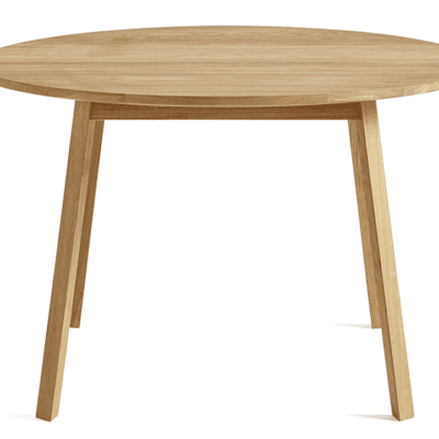 Hay Triangle Leg Round Table in Clear, Soaped and Oiled Finishes