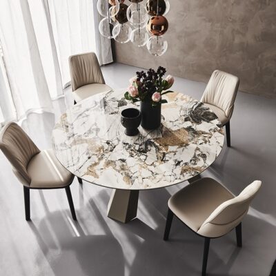 Cattelan Italia Eliot Keramik Fixed Round Table-0