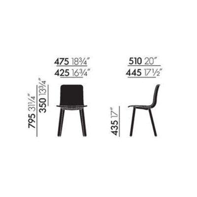 Vitra Hal Wood Chair-50737