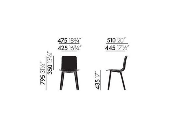 Vitra Hal Wood Chair-50737