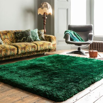 Plush Emerald Rug by Asiatic