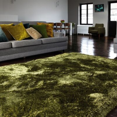 Plush Green Rug by Asiatic