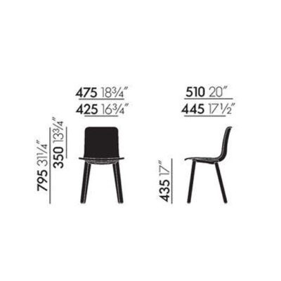 Vitra HAL Ply Wood Chair-50745