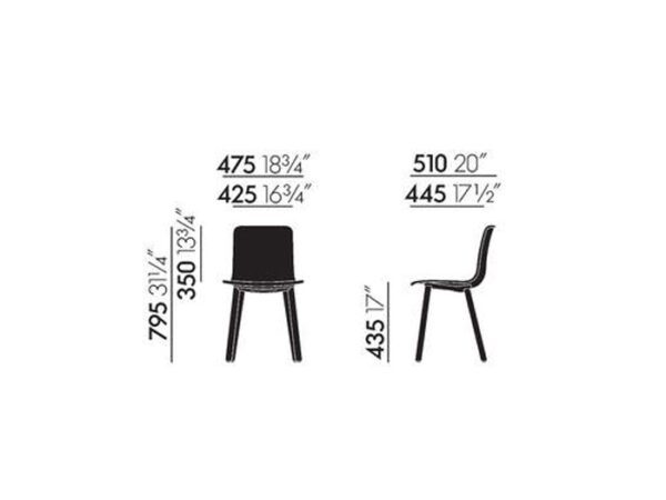 Vitra HAL Ply Wood Chair-50745