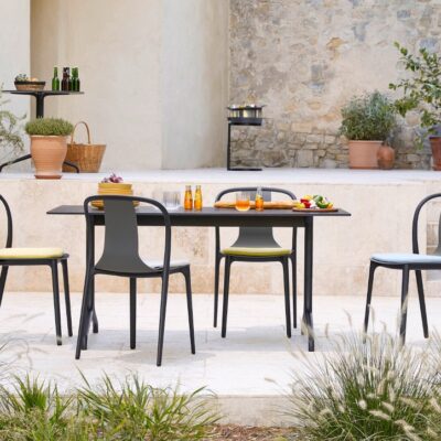 Vitra Belleville Chair Plastic Or Wooden For Indoor & Outdoor-78001