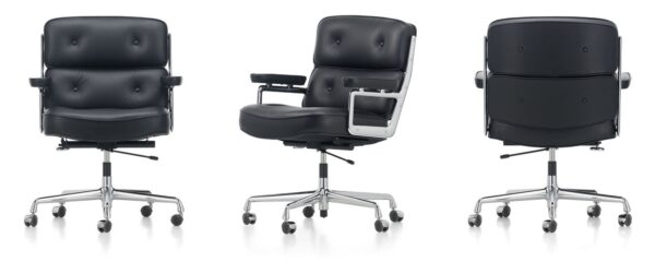 Vitra ES 104 Leather Swivel Lobby Chair-65920