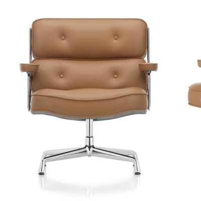 Vitra ES 105 Leather Swivel Lobby Chair-65922