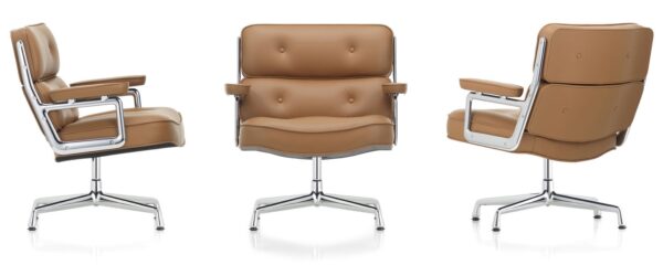 Vitra ES 105 Leather Swivel Lobby Chair-65922