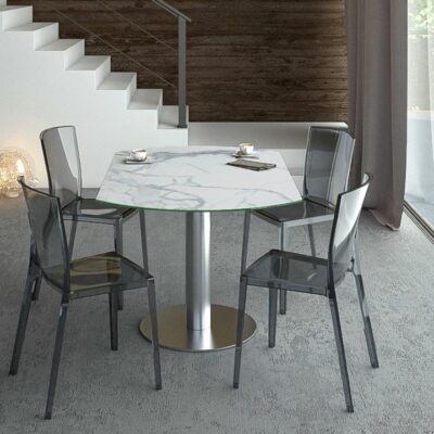 Luna Ceramic Extending Table by Akante