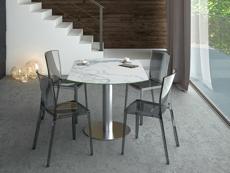 Luna Ceramic Extending Table by Akante