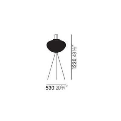 Vitra Akari 10A Floor Lamp, Shoji Paper-52480