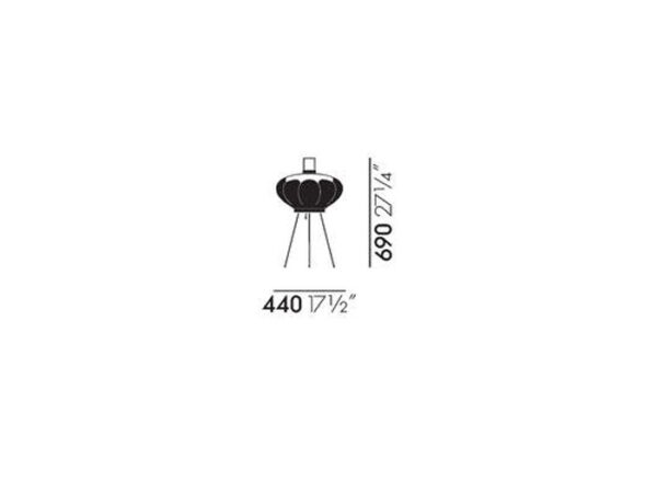 Vitra Akari 9AD Floor Lamp, Shoji Paper-52490