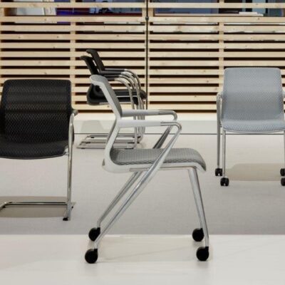 Vitra Unix Four-Legged Base Chair, Fabric Upholstery-51588