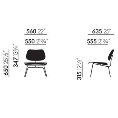 Vitra Eames Plywood Group LCM Chair-51785