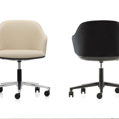 Vitra Softshell Office Chair, Fabric, Leather Upholstery-51308