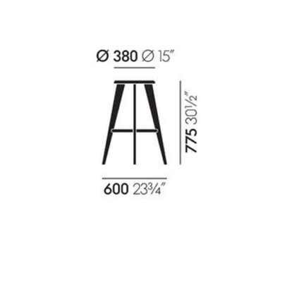 Vitra Tabouret Haut Barstool-51267