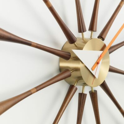 Vitra Spindle Wall Clock, Walnut-66449