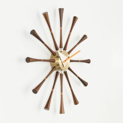 Vitra Spindle Wall Clock, Walnut-66450