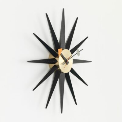 Vitra Sunburst Wall Clock, Wood and Metal-66456