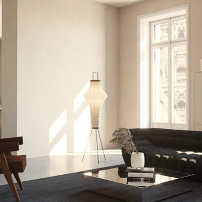 Vitra Akari 14A Floor Lamp, Shoji Paper-52600