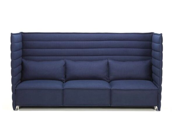 Vitra Alcove Plume High Back Three-Seater Sofa, Fabric Upholstery-0