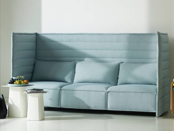 Vitra Alcove Plume High Back Three-Seater Sofa, Fabric Upholstery-53211