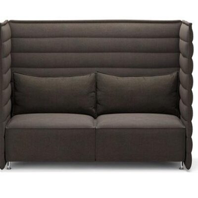 Vitra Alcove Plume High Back Two-Seater Sofa, Fabric Upholstery-0