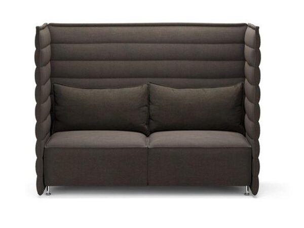 Vitra Alcove Plume High Back Two-Seater Sofa, Fabric Upholstery-0