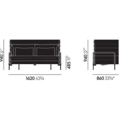 Vitra Alcove Two-Seater Sofa by Vitra, Fabric Upholstery-53175