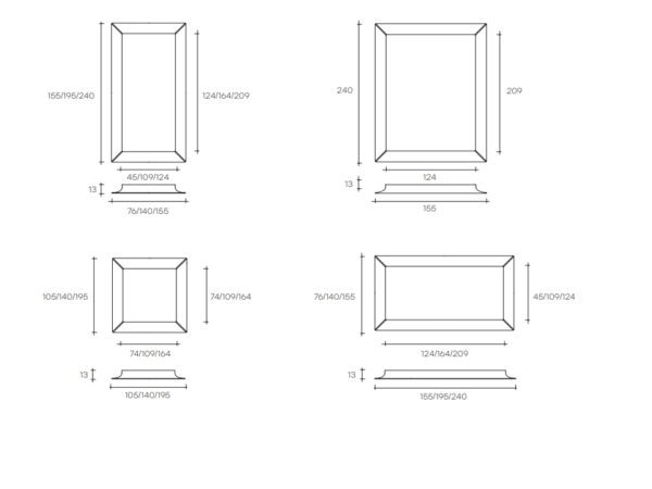 Caadre Wall Mirror by Fiam