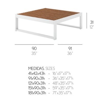 DNA Teak Coffee Table by Gandia Blasco-52847