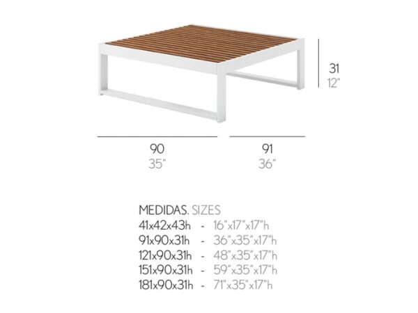 DNA Teak Coffee Table by Gandia Blasco-52847