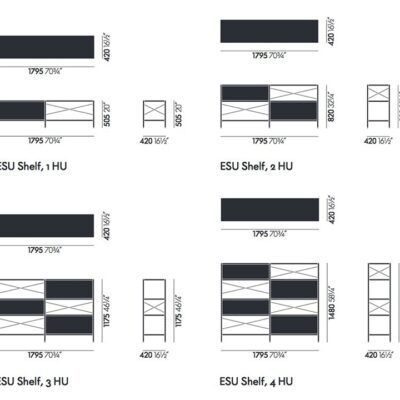 Vitra Eames ESU Storage Shelf Unit-53315