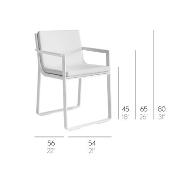 Flat Dining Armchair by Gandia Blasco-53389