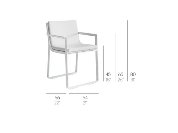 Flat Dining Armchair by Gandia Blasco-53389