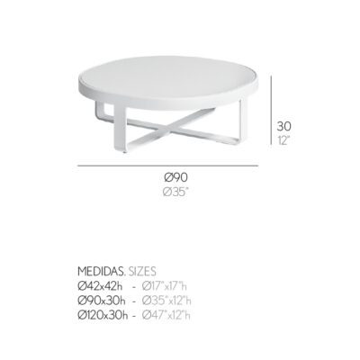 Flat Round Coffee Table by Gandia Blasco-53502