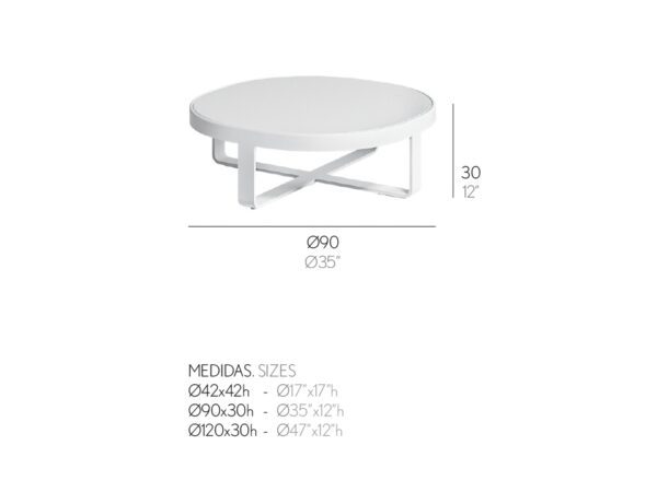 Flat Round Coffee Table by Gandia Blasco-53502